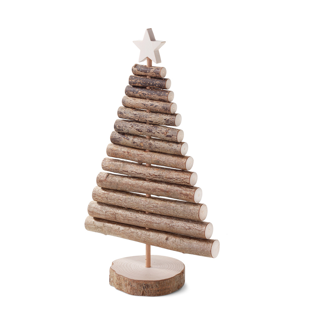 Weihnachtsbaum mit Deko-Set (5x Stern, 5x Engel)