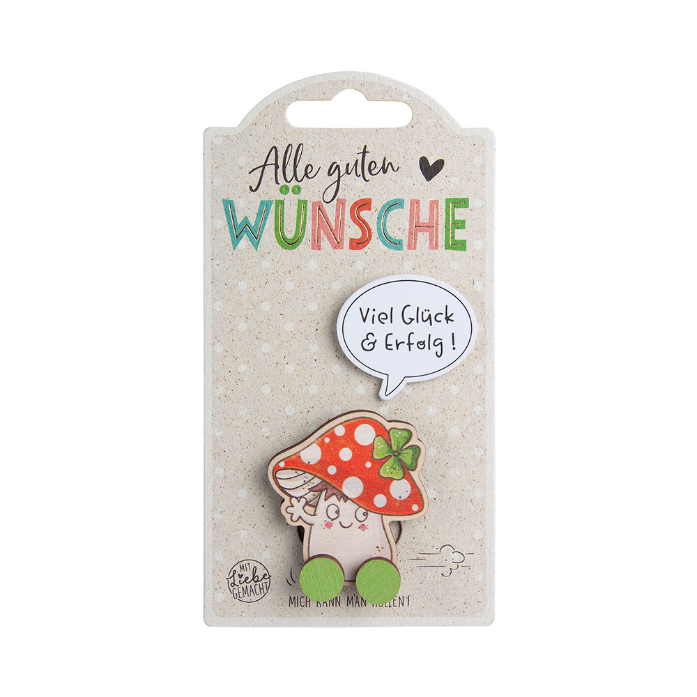Rollies A - Wünsche: Pilz "Viel Glück & Erfolg!" Rollies A - Wünsche: Pilz "Viel Glück & Erfolg!"