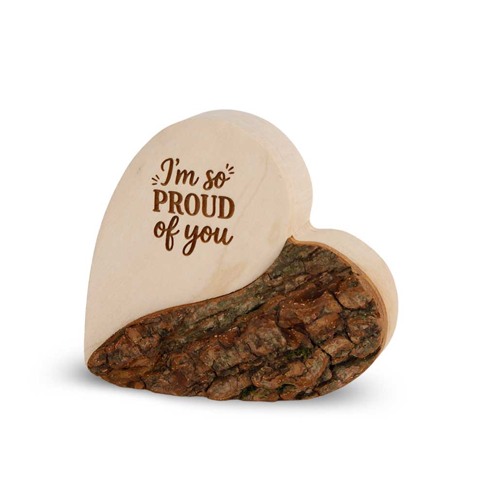 Rindenherz Yin-Yang Gr. 1: "I´m so Proud of you"