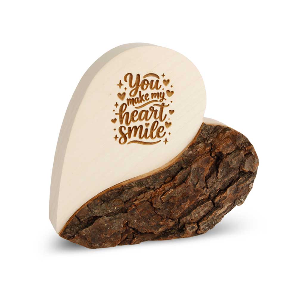 Rindenherz Yin-Yang Gr. 2: "you make my heart ..."