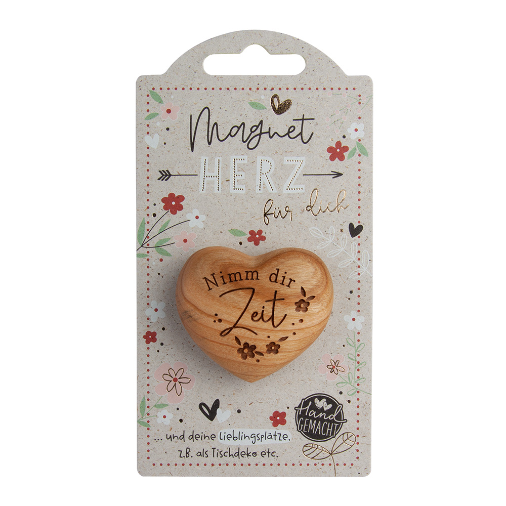 LovelyHearts - mit Magnet: "Nimm dir Zeit" LovelyHearts - mit Magnet: "Nimm dir Zeit"