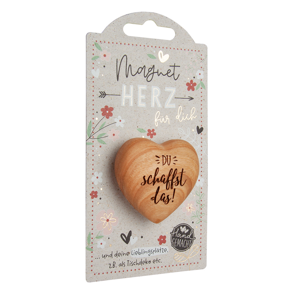 LovelyHearts - mit Magnet: "Du schaffst das!" LovelyHearts - mit Magnet: "Du schaffst das!"