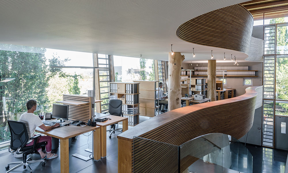 Waldfabrik Firmengebäude von innen