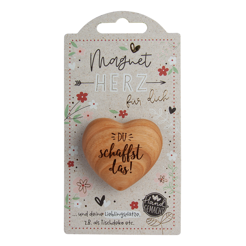 LovelyHearts - mit Magnet: "Du schaffst das!" LovelyHearts - mit Magnet: "Du schaffst das!"