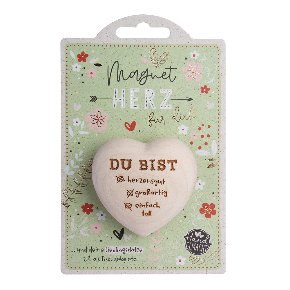 LovelyHearts - mit Magnet: "Du bist..." LovelyHearts - mit Magnet: "Du bist..."