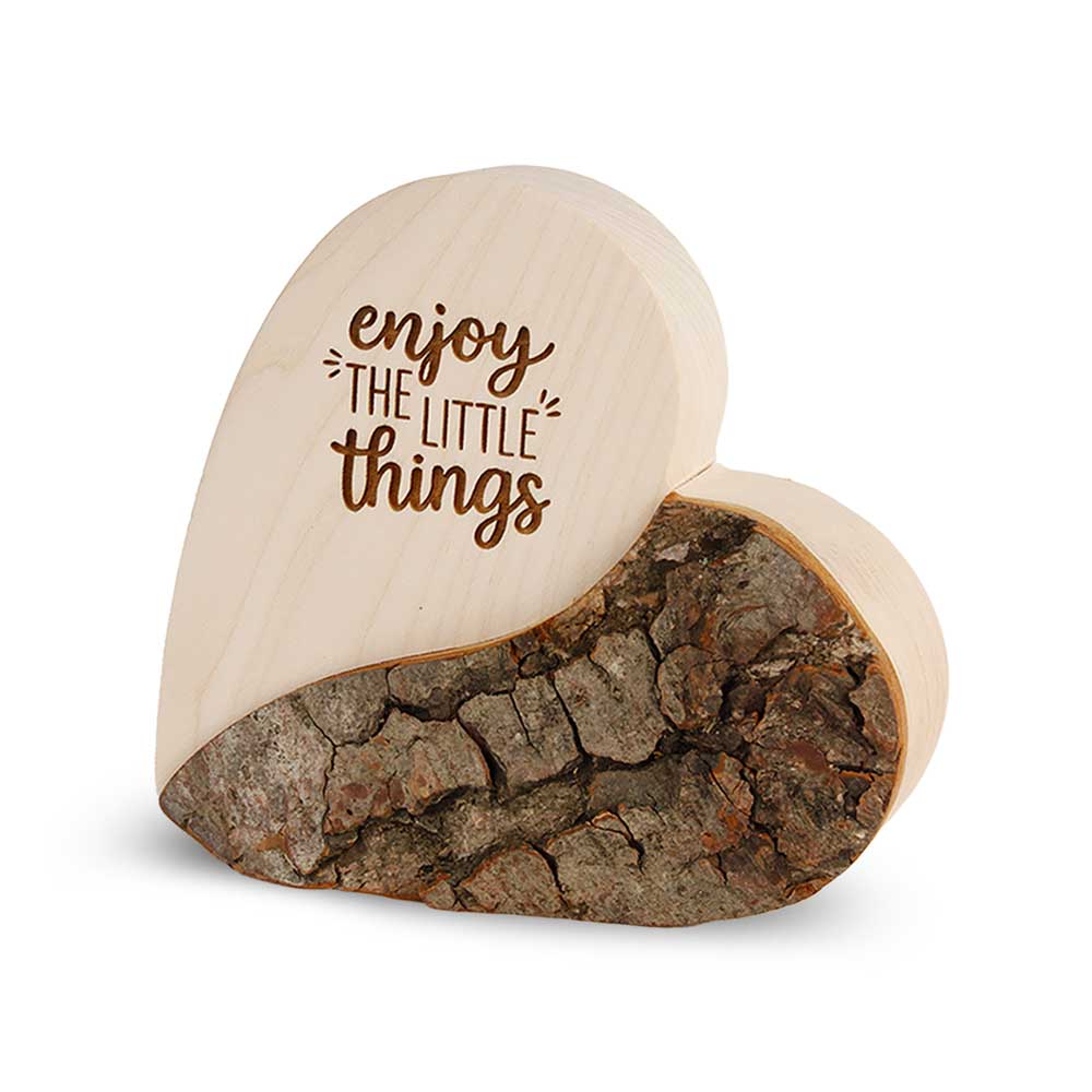 Rindenherz Yin-Yang Gr. 2: "enjoy the little ..."