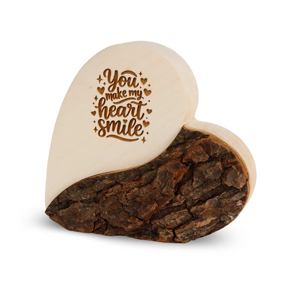 Rindenherz Yin-Yang Gr. 2: "you make my heart ..."