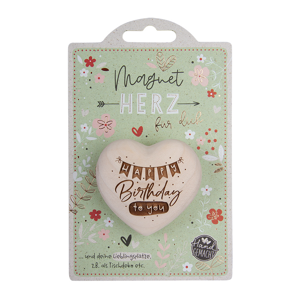LovelyHearts - mit Magnet: "Happy Birthday to you" LovelyHearts - mit Magnet: "Happy Birthday to you"