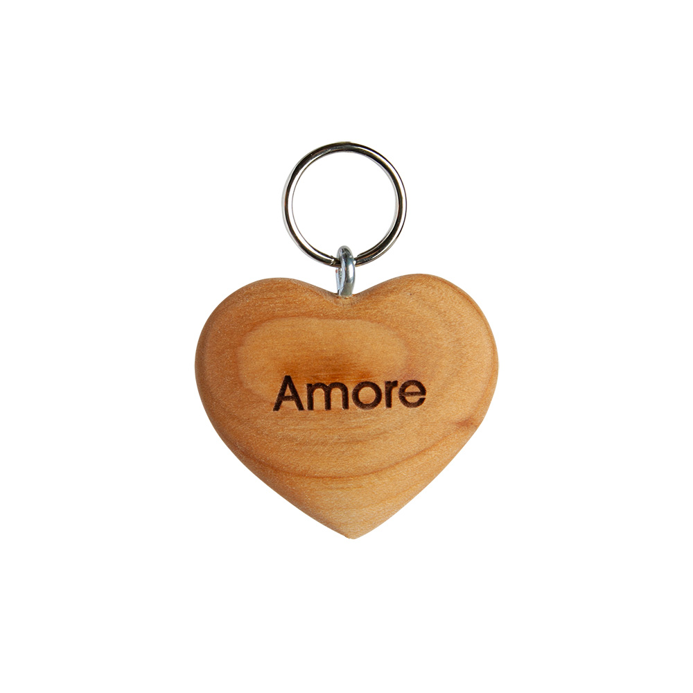 Schlüsselanhänger: Herz flach "AMORE" Schlüsselanhänger: Herz flach "AMORE"