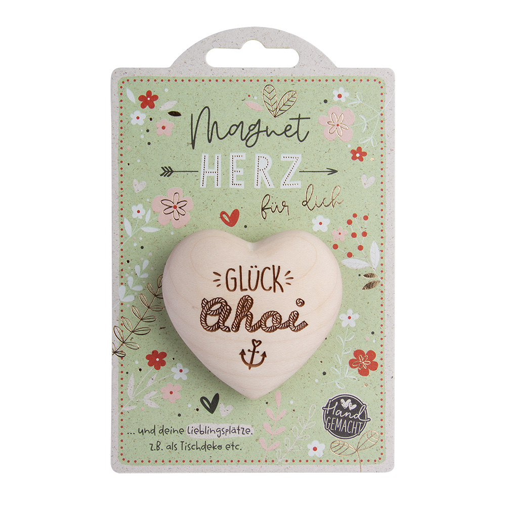LovelyHearts - mit Magnet: "Glück Ahoi" LovelyHearts - mit Magnet: "Glück Ahoi"