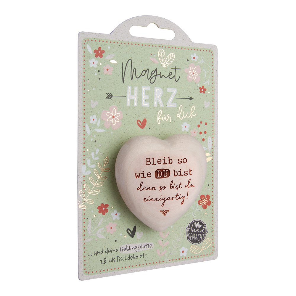 LovelyHearts - mit Magnet: "Bleib so wie Du..." LovelyHearts - mit Magnet: "Bleib so wie Du..."