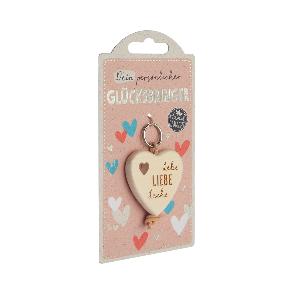 LuckyKeys: Herz "Lebe Liebe Lache" LuckyKeys: Herz "Lebe Liebe Lache"