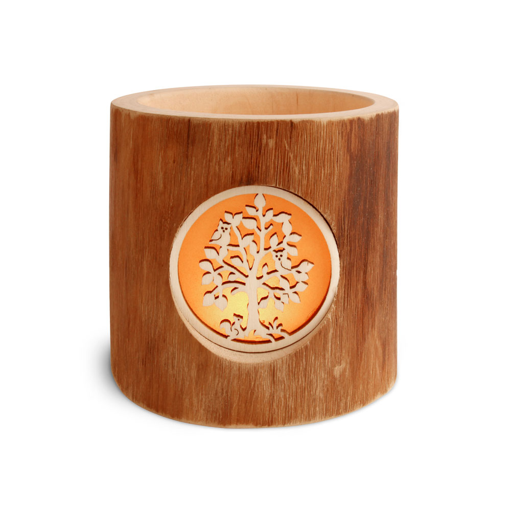 Stimmungsleuchter ohne Rinde, Motiv: Baum Stimmungsleuchter ohne Rinde, Motiv: Baum