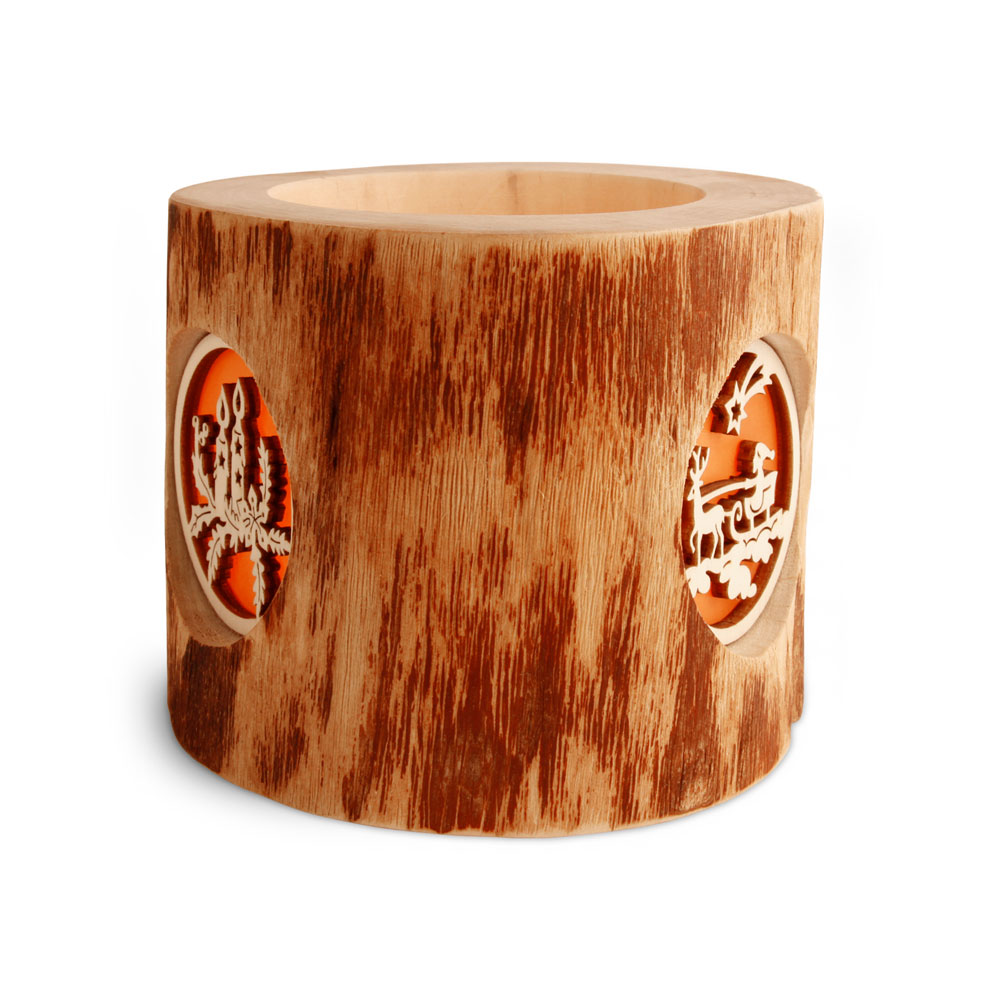 Stimmungsleuchter Gr. 1 ohne Rinde 3 Weihnachtsm.. Stimmungsleuchter Gr. 1 ohne Rinde 3 Weihnachtsm..