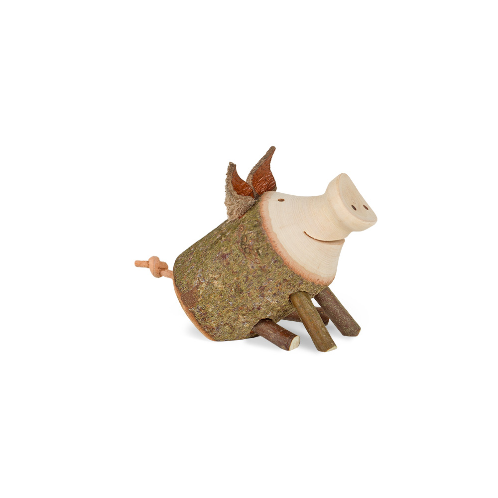 Astholzschwein: Trudie Gr. 1, sitzend Astholzschwein: Trudie Gr. 1, sitzend