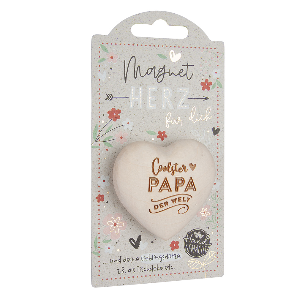 LovelyHearts - mit Magnet: "Coolster Papa der..." LovelyHearts - mit Magnet: "Coolster Papa der..."