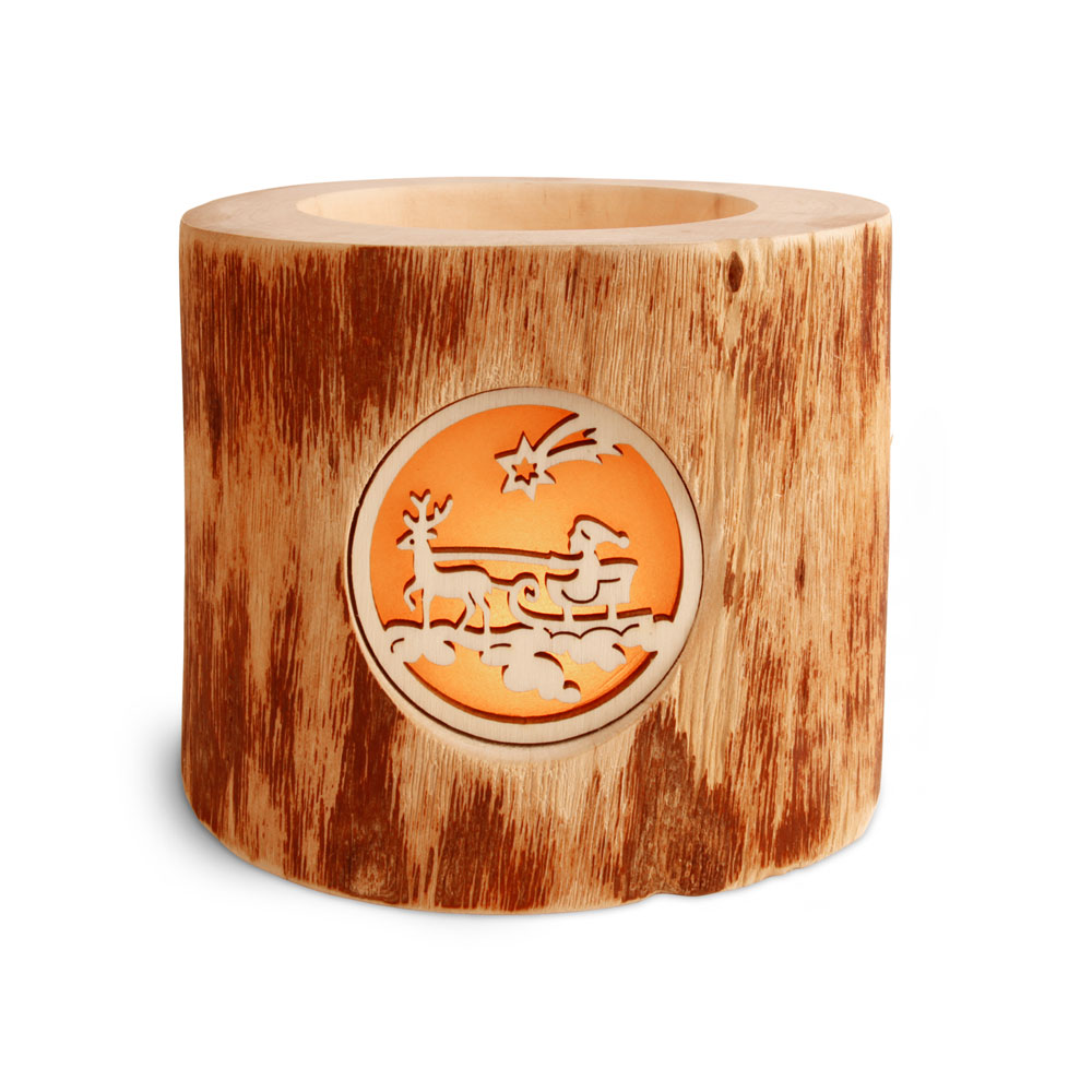 Stimmungsleuchter Gr. 1 ohne Rinde 3 Weihnachtsm.. Stimmungsleuchter Gr. 1 ohne Rinde 3 Weihnachtsm..