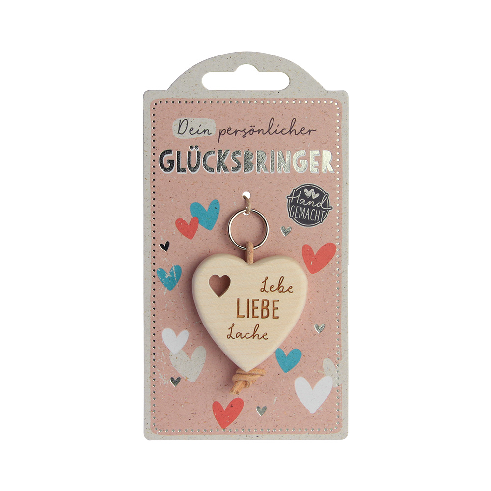 LuckyKeys: Herz "Lebe Liebe Lache" LuckyKeys: Herz "Lebe Liebe Lache"