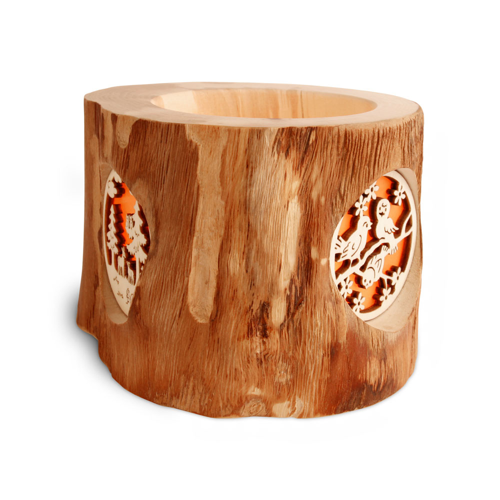 Stimmungsleuchter Gr. 1 ohne Rinde, 3 Jahresm... Stimmungsleuchter Gr. 1 ohne Rinde, 3 Jahresm...