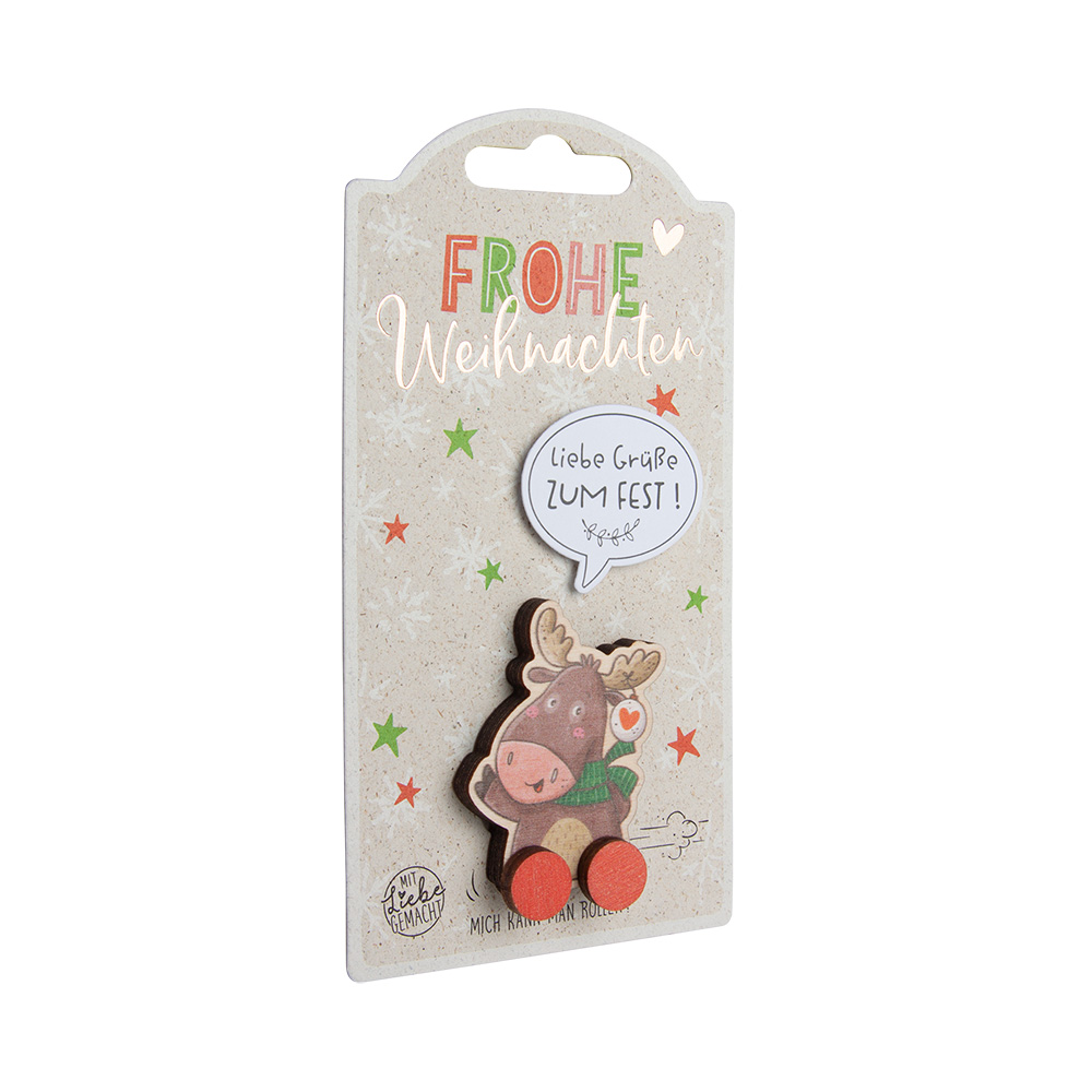 Rollies A - Weihnachten: Elch "Liebe Grüße zum..." Rollies A - Weihnachten: Elch "Liebe Grüße zum..."