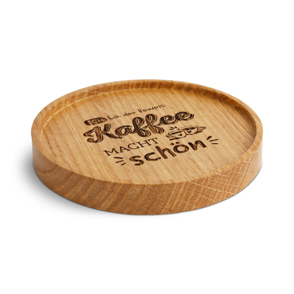 Untersetzer "Ich bin der Beweis: Kaffee ..."
