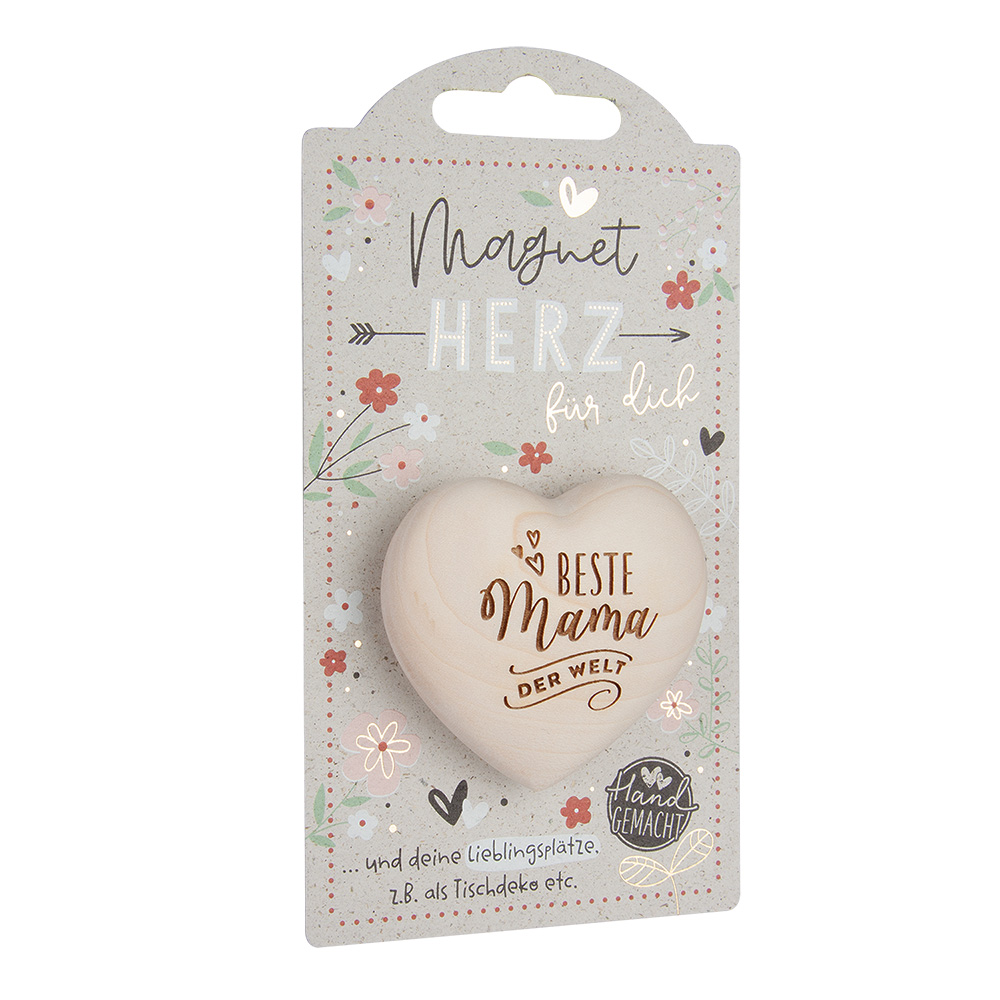 LovelyHearts - mit Magnet: "Beste Mama der Welt" LovelyHearts - mit Magnet: "Beste Mama der Welt"