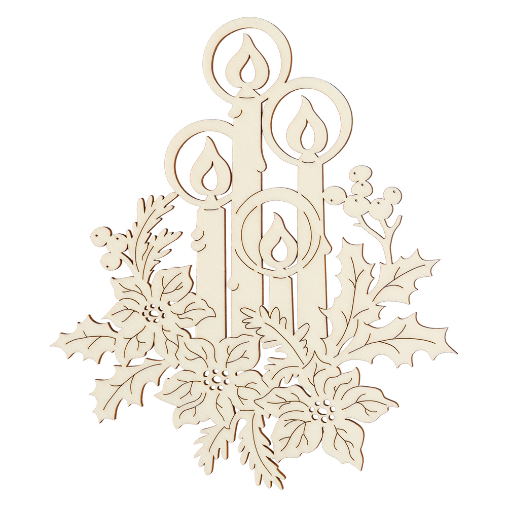 Fensterbild: Vier Kerzen Fensterbild: Vier Kerzen