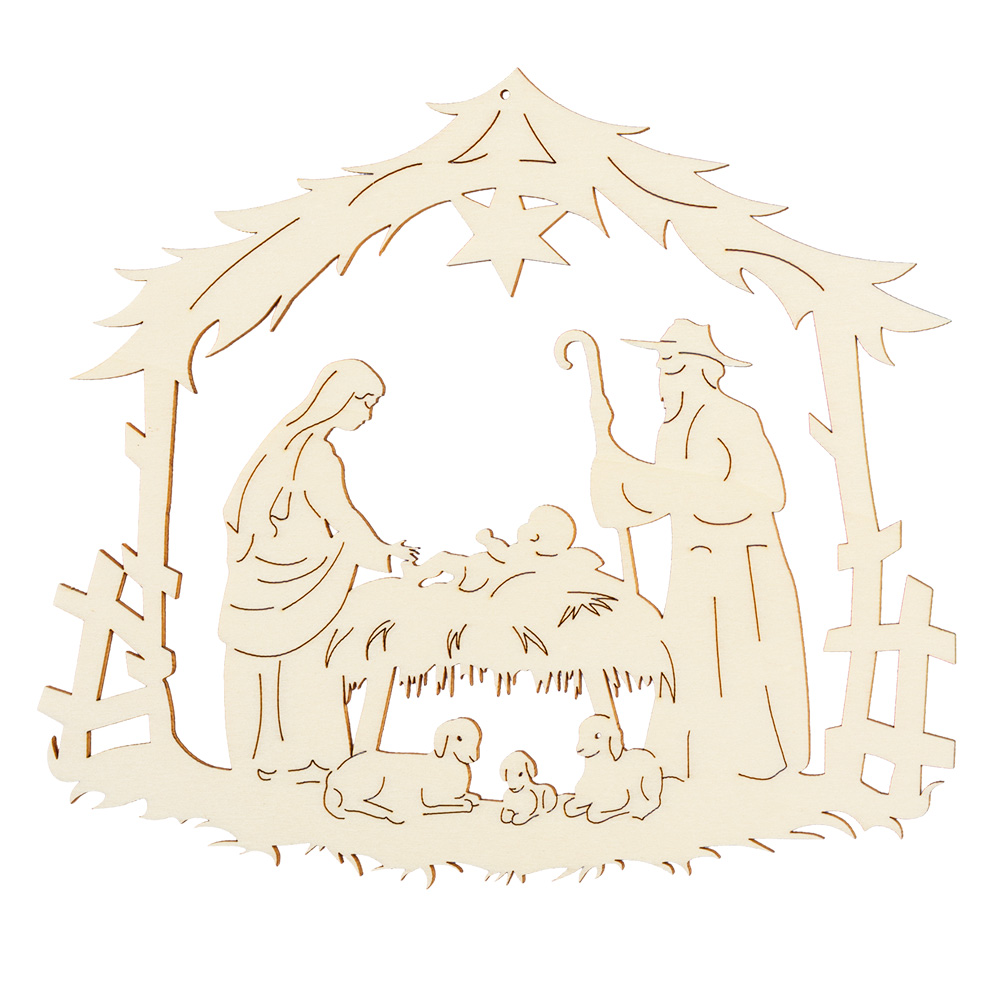 Fensterbild: Heilige Familie Fensterbild: Heilige Familie