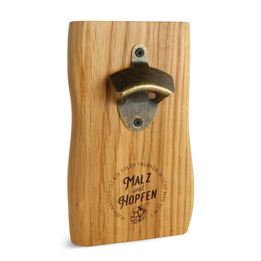 Flaschenöffner: "Malz und Hopfen"