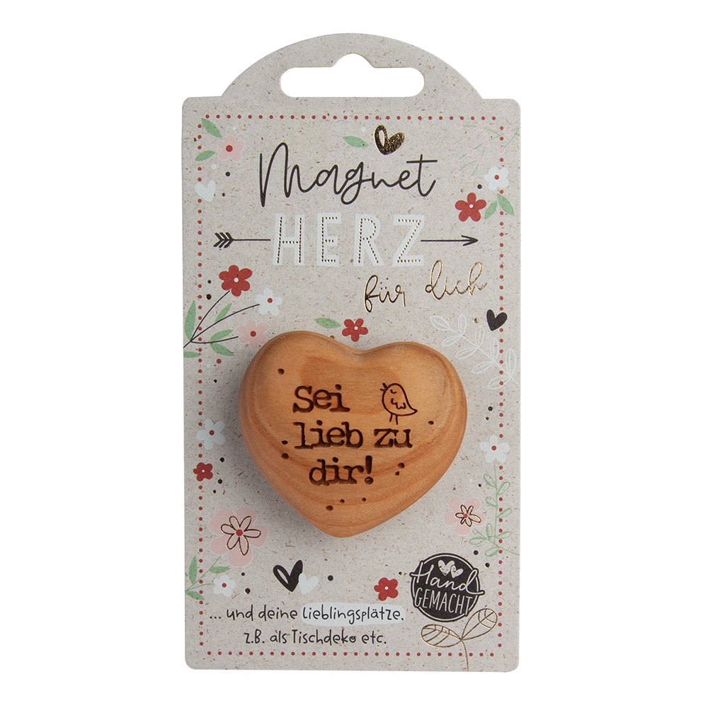 LovelyHearts - mit Magnet: "Sei lieb zu dir!" LovelyHearts - mit Magnet: "Sei lieb zu dir!"