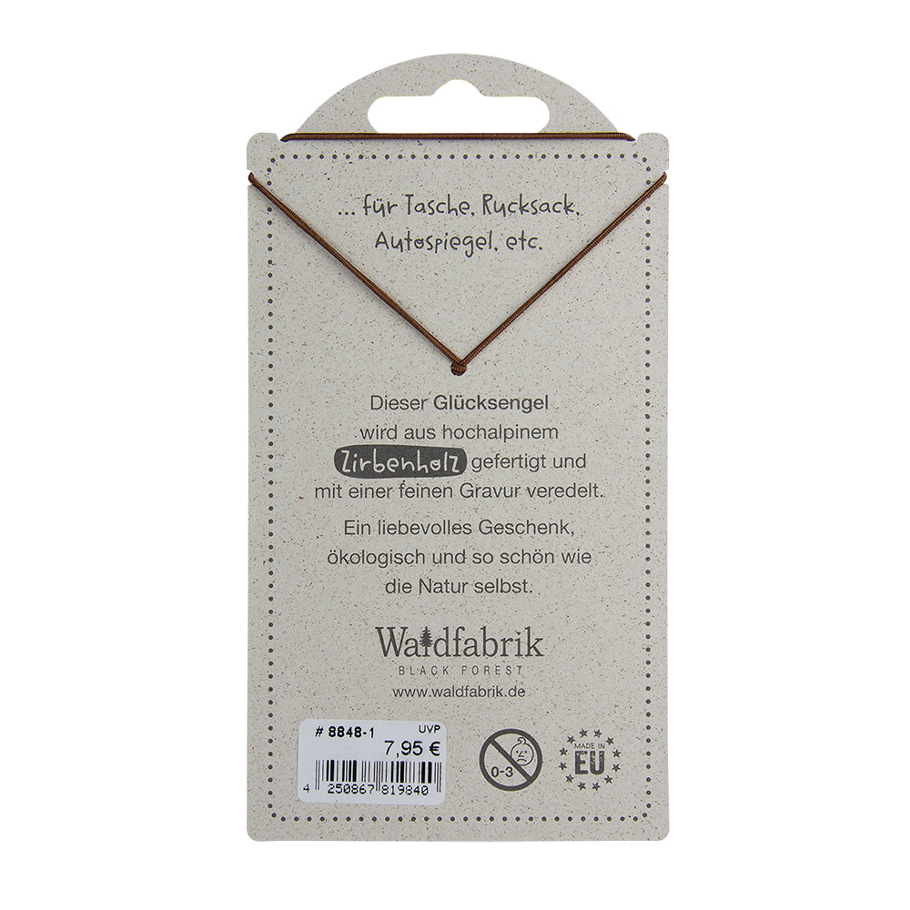 LuckyAngels - Engel aus Zirbe: "Engel kann..." LuckyAngels - Engel aus Zirbe: "Engel kann..."