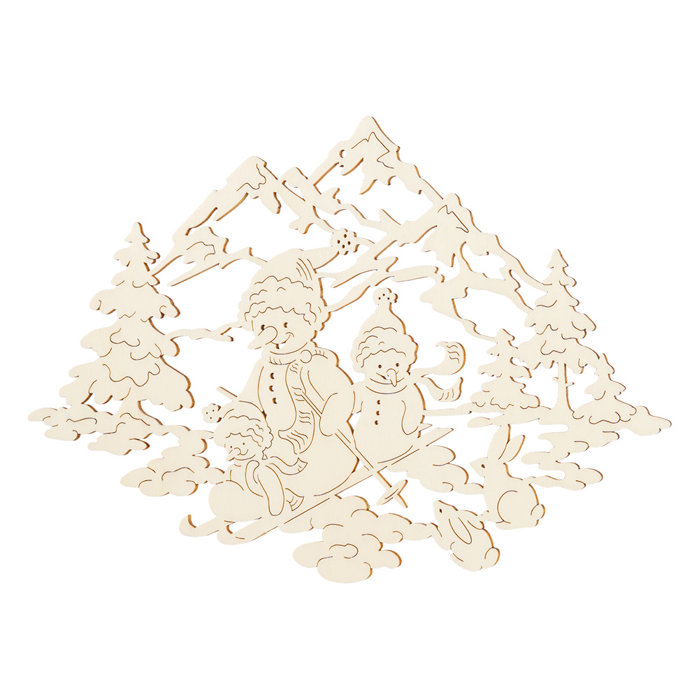 Fensterbild: Schneemänner Fensterbild: Schneemänner