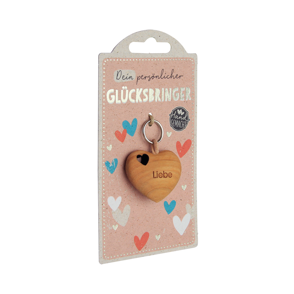 LuckyKeys: Herz flach mit Ausschnitt "Liebe" LuckyKeys: Herz flach mit Ausschnitt "Liebe"