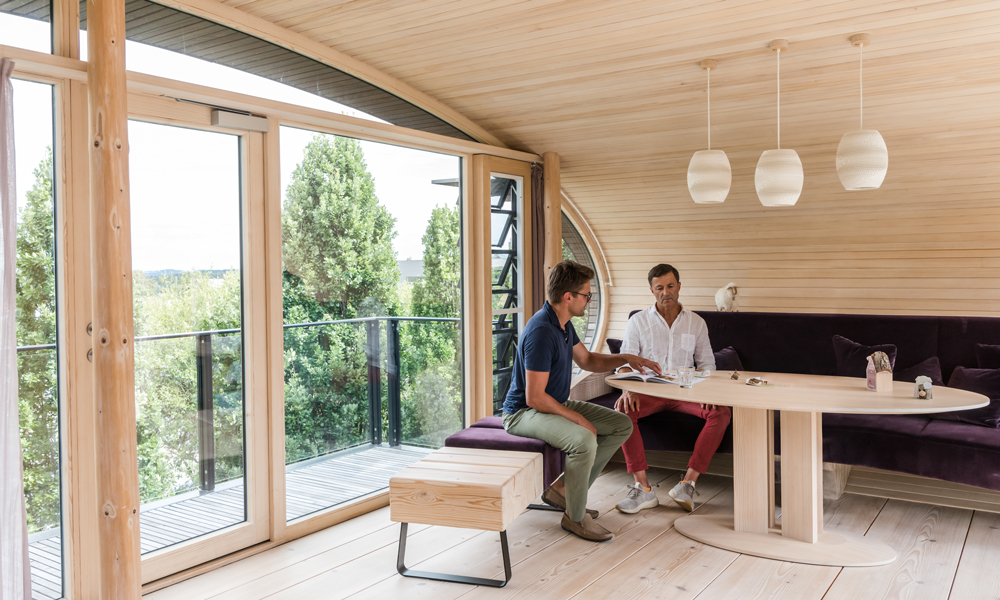 Waldfabrik Firmengebäude von innen