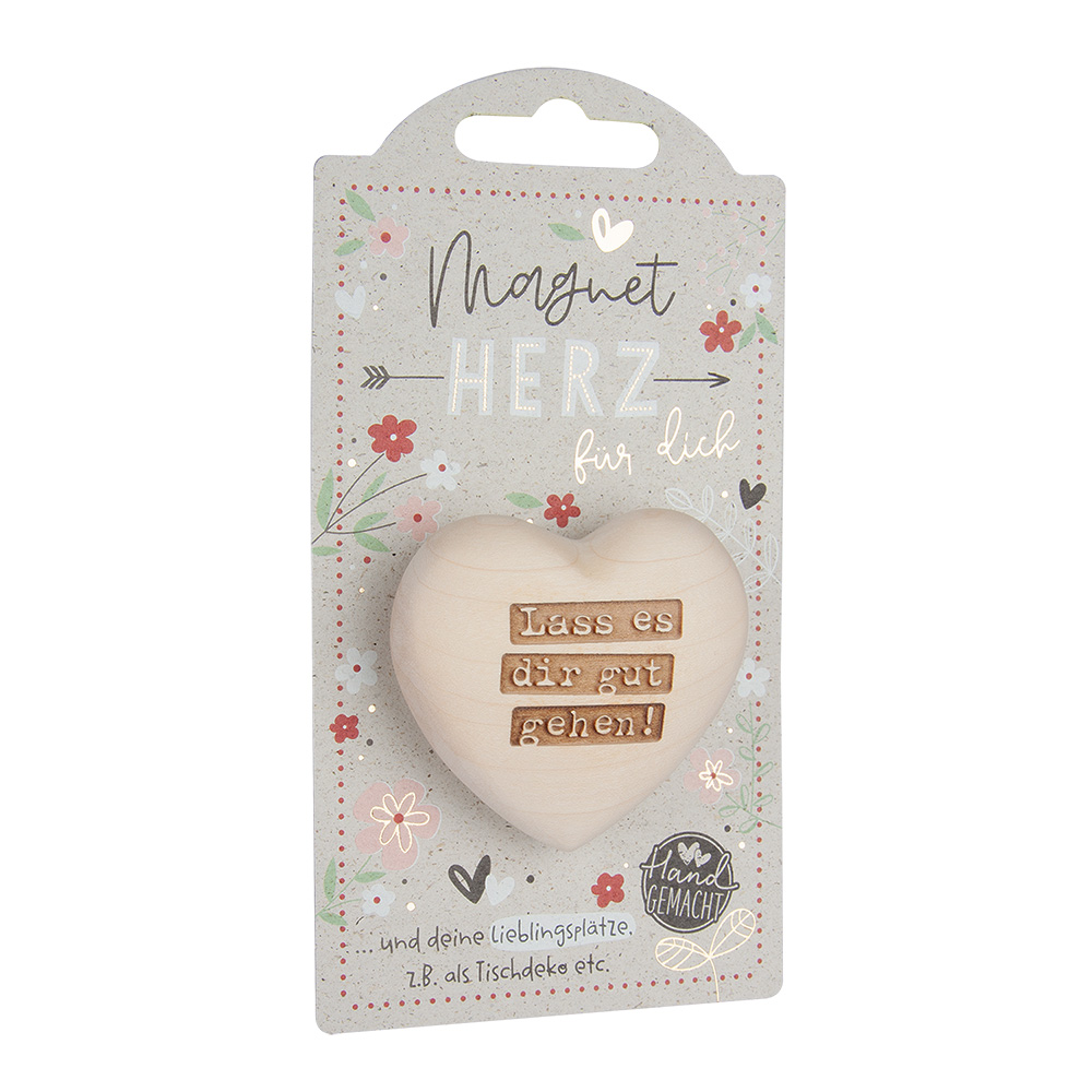LovelyHearts - mit Magnet: "Lass es dir gut..." LovelyHearts - mit Magnet: "Lass es dir gut..."