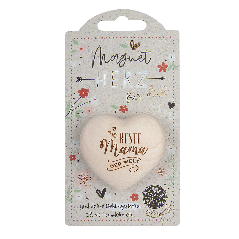 LovelyHearts - mit Magnet: "Beste Mama der Welt" LovelyHearts - mit Magnet: "Beste Mama der Welt"