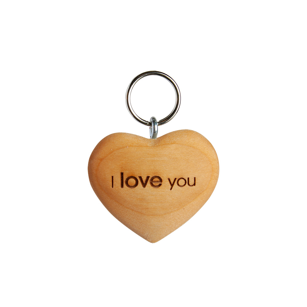Schlüsselanhänger: Herz flach "I LOVE YOU" Schlüsselanhänger: Herz flach "I LOVE YOU"
