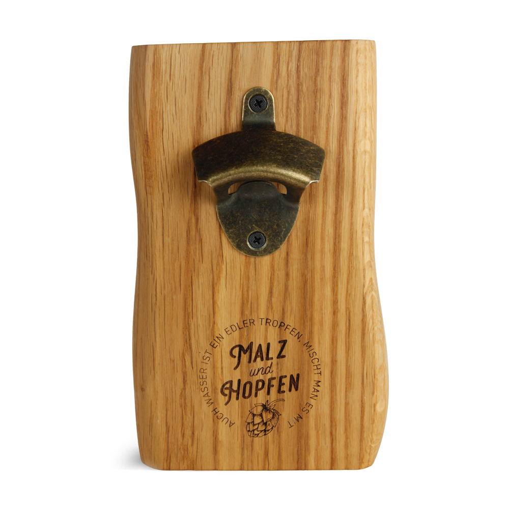 Flaschenöffner: "Malz und Hopfen"