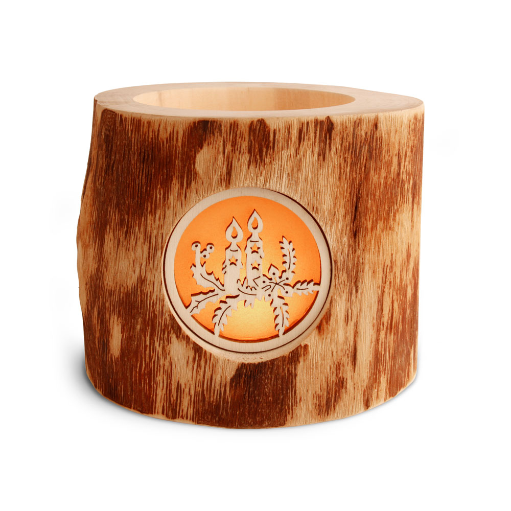 Stimmungsleuchter Gr. 1 ohne Rinde 3 Weihnachtsm.. Stimmungsleuchter Gr. 1 ohne Rinde 3 Weihnachtsm..