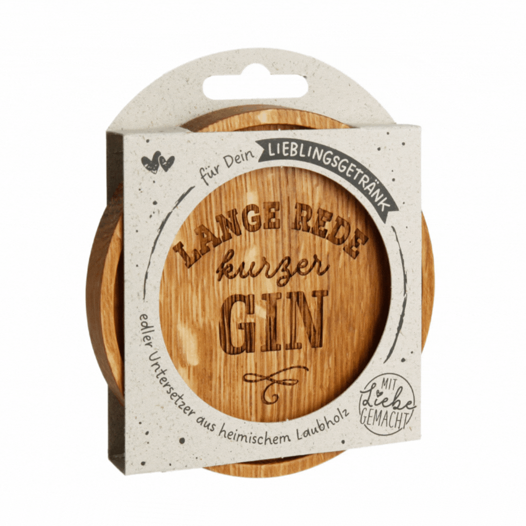 Waldfabrik Holz-Untersetzer mit cleverer Verpackung