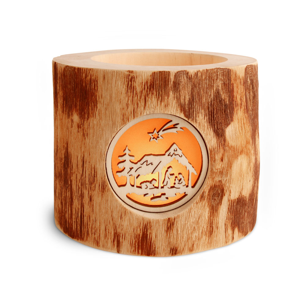 Stimmungsleuchter Gr. 1 ohne Rinde 3 Weihnachtsm.. Stimmungsleuchter Gr. 1 ohne Rinde 3 Weihnachtsm..