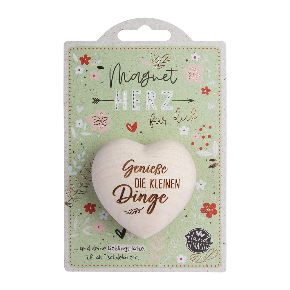 LovelyHearts - mit Magnet: "Genieße die..." LovelyHearts - mit Magnet: "Genieße die..."