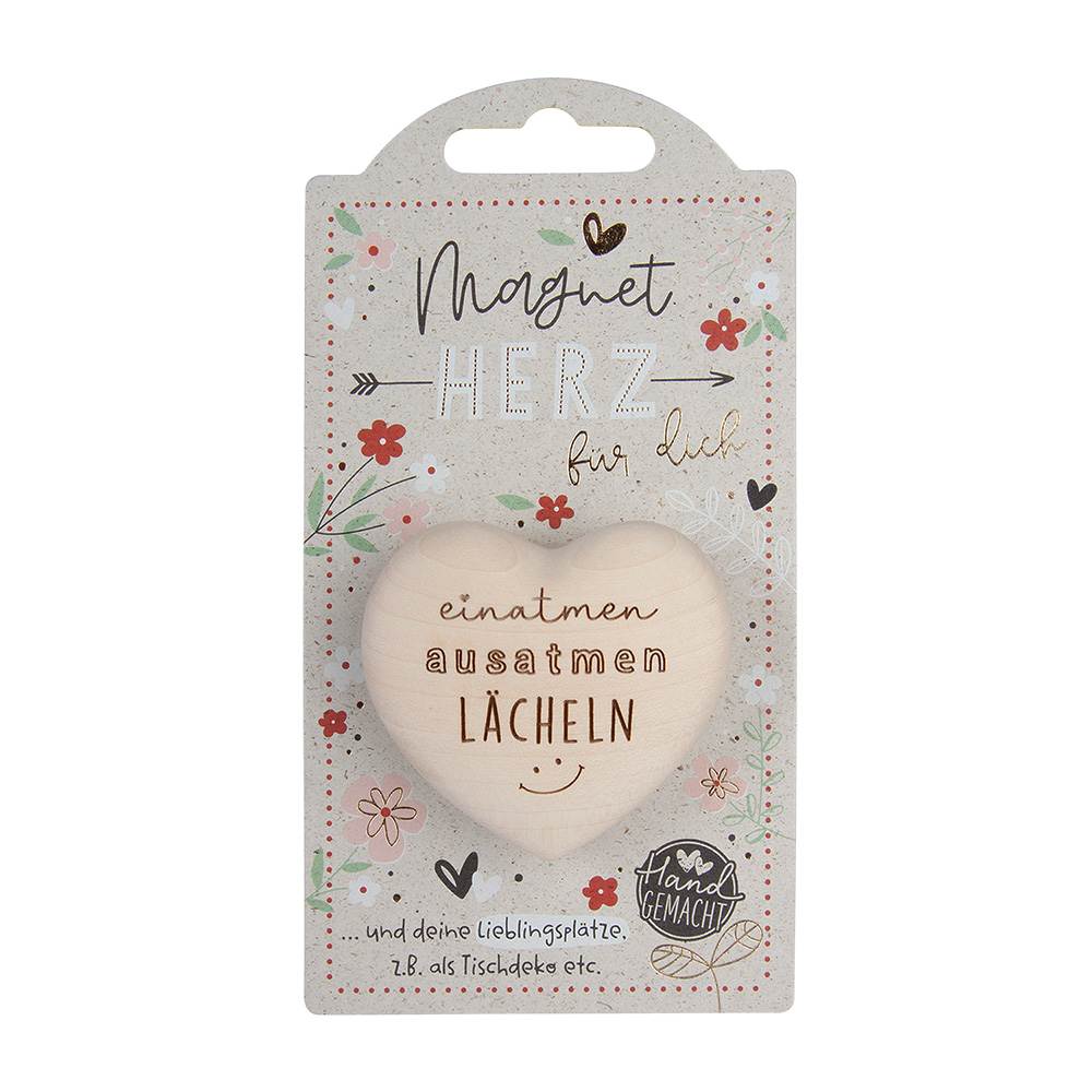 LovelyHearts - mit Magnet: "einatmen ausatmen..." LovelyHearts - mit Magnet: "einatmen ausatmen..."