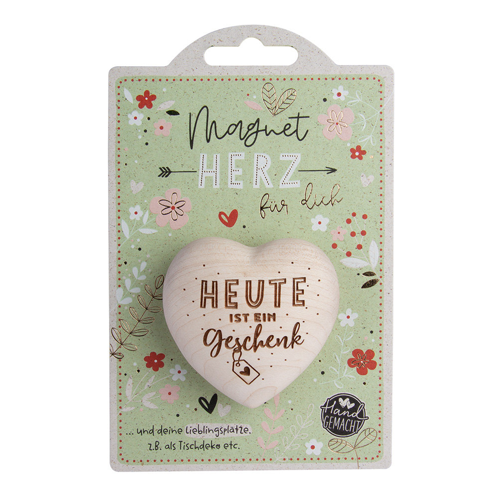 LovelyHearts - mit Magnet: "Heute ist ein..." LovelyHearts - mit Magnet: "Heute ist ein..."
