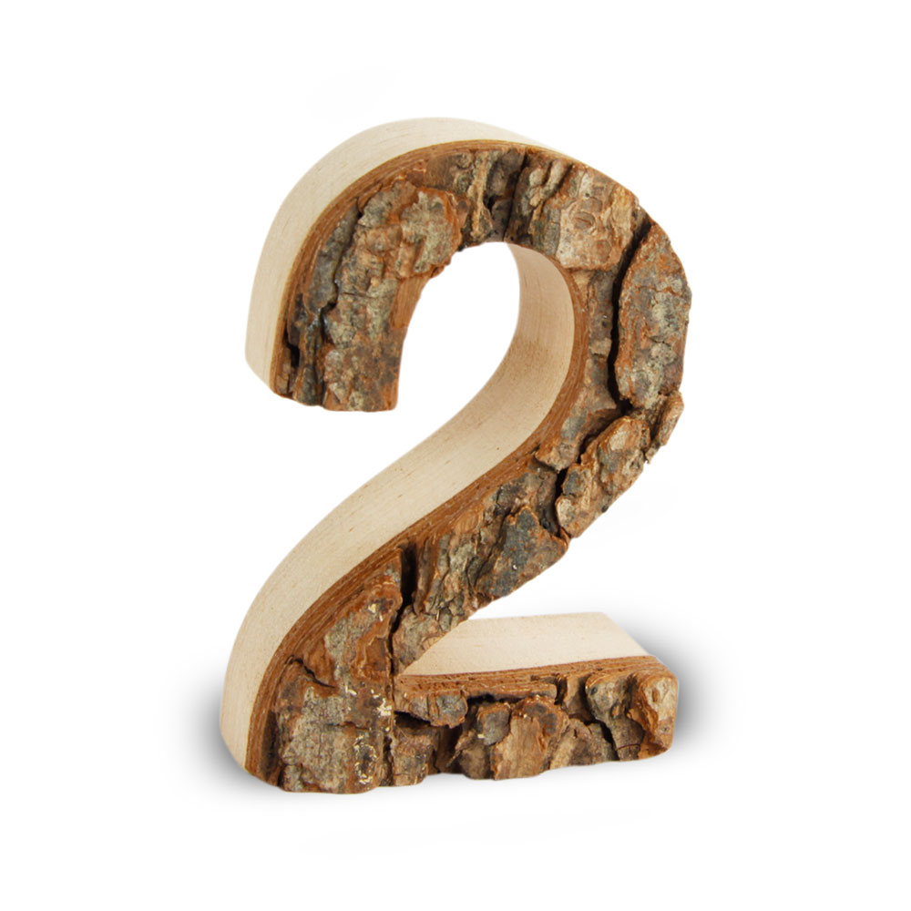 Holzzahl mit Rinde: 2 Holzzahl mit Rinde: 2