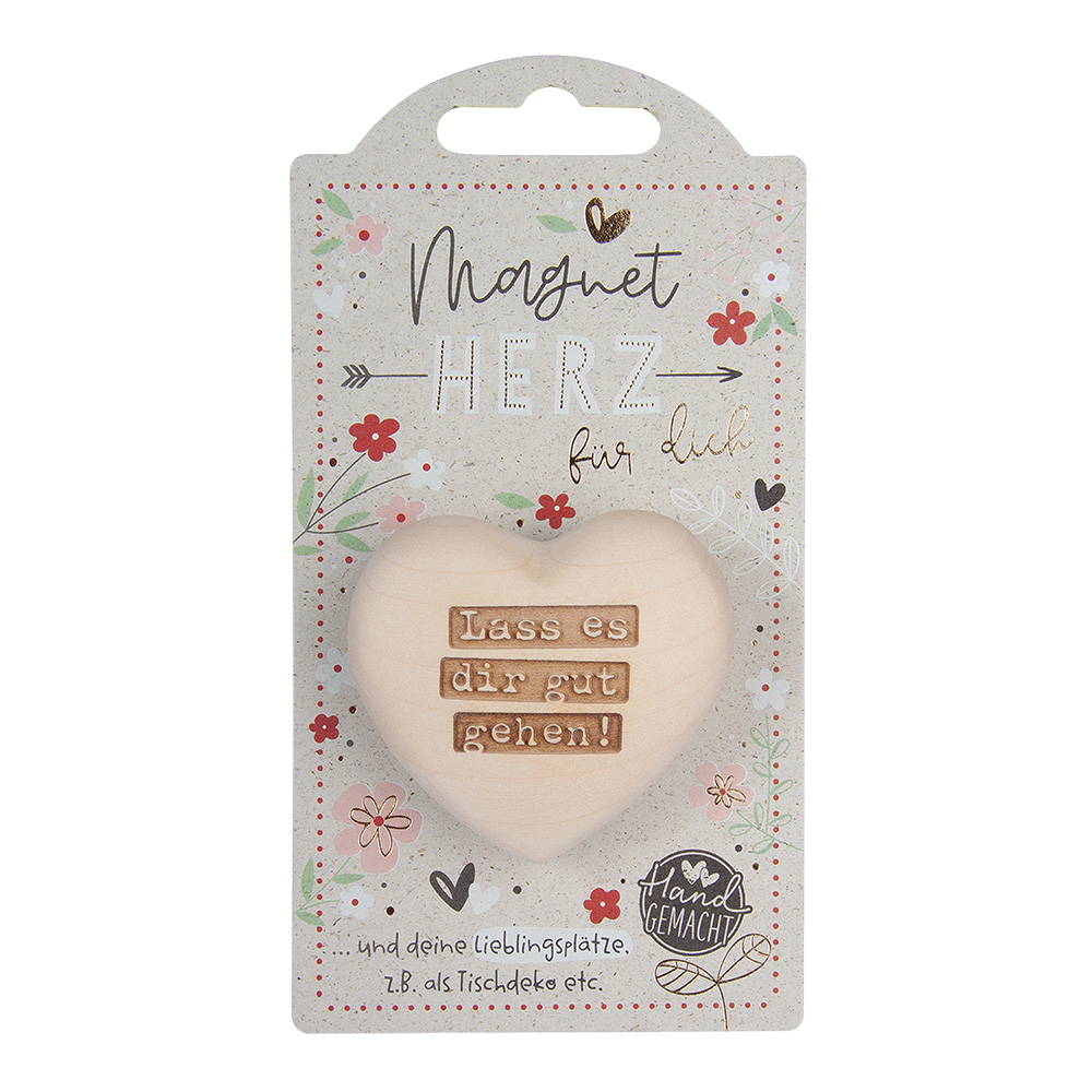 LovelyHearts - mit Magnet: "Lass es dir gut..." LovelyHearts - mit Magnet: "Lass es dir gut..."
