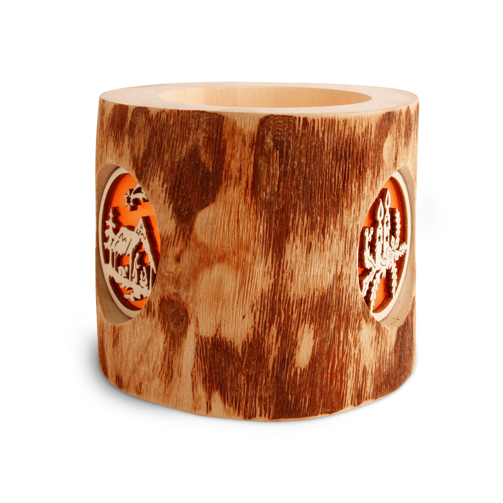 Stimmungsleuchter Gr. 1 ohne Rinde 3 Weihnachtsm.. Stimmungsleuchter Gr. 1 ohne Rinde 3 Weihnachtsm..