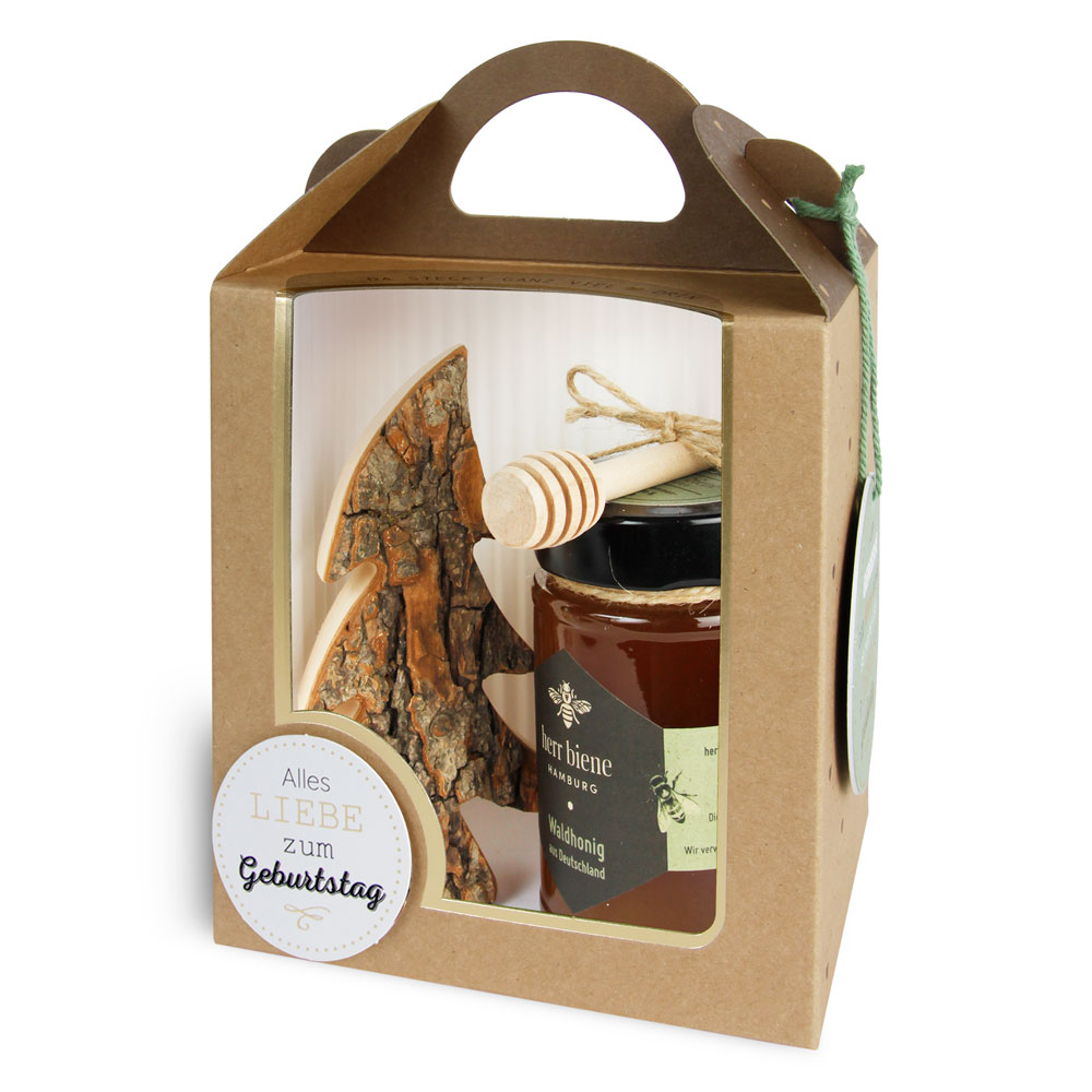 Geschenkbox: Honigliebe "Waldhonig" Geschenkbox: Honigliebe "Waldhonig"