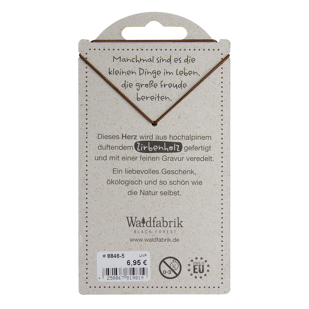 LovelyHearts - Herz aus Zirbe: "Glücklich..." LovelyHearts - Herz aus Zirbe: "Glücklich..."