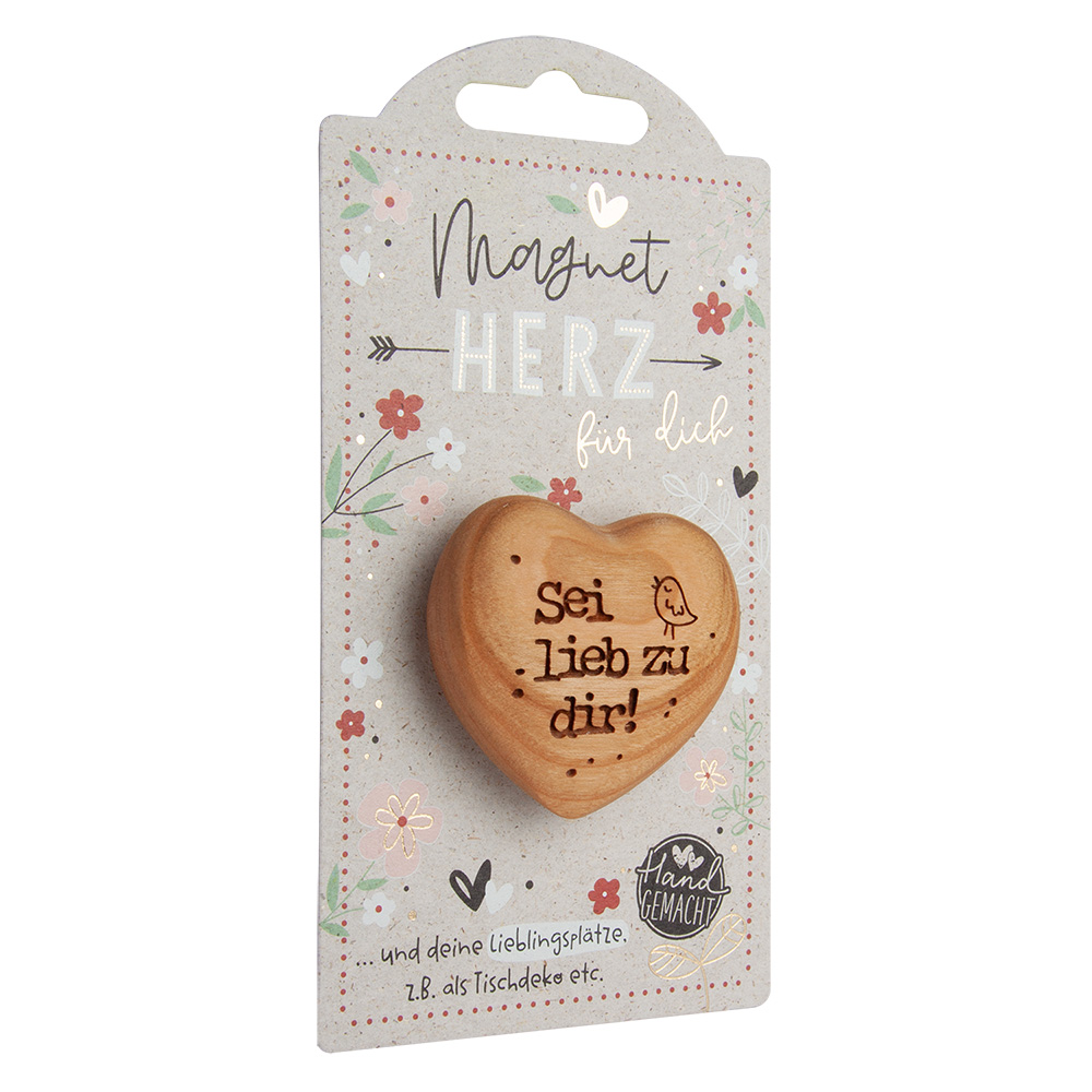 LovelyHearts - mit Magnet: "Sei lieb zu dir!" LovelyHearts - mit Magnet: "Sei lieb zu dir!"